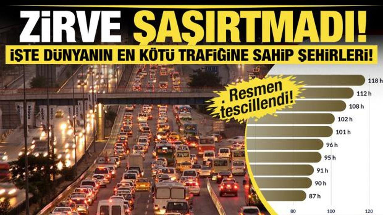 2025'te dünyanın en kötü trafiğine sahip şehirleri listelendi... Sonuç şaşırtmadı!
