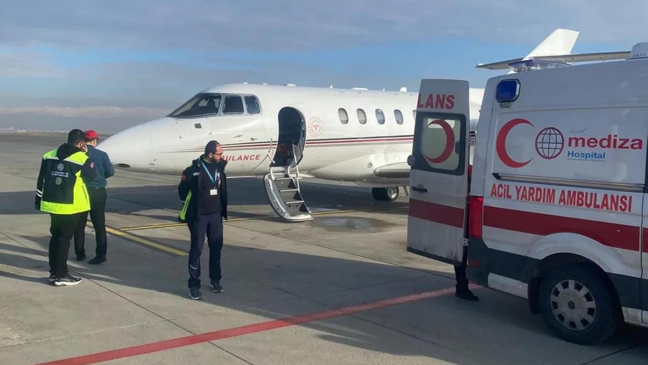 Ambulans uçak, 4 günlük bebek için havalandı