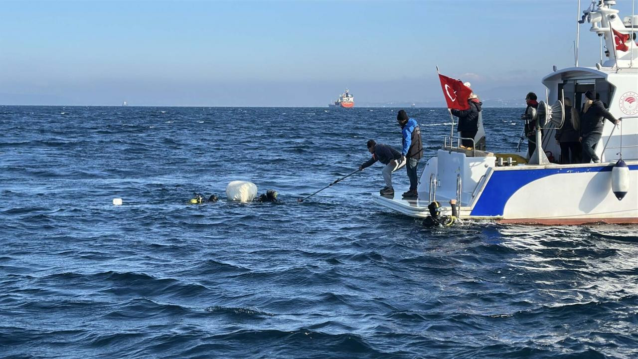 Çanakkale Boğazı'nda hayalet ağ temizliği