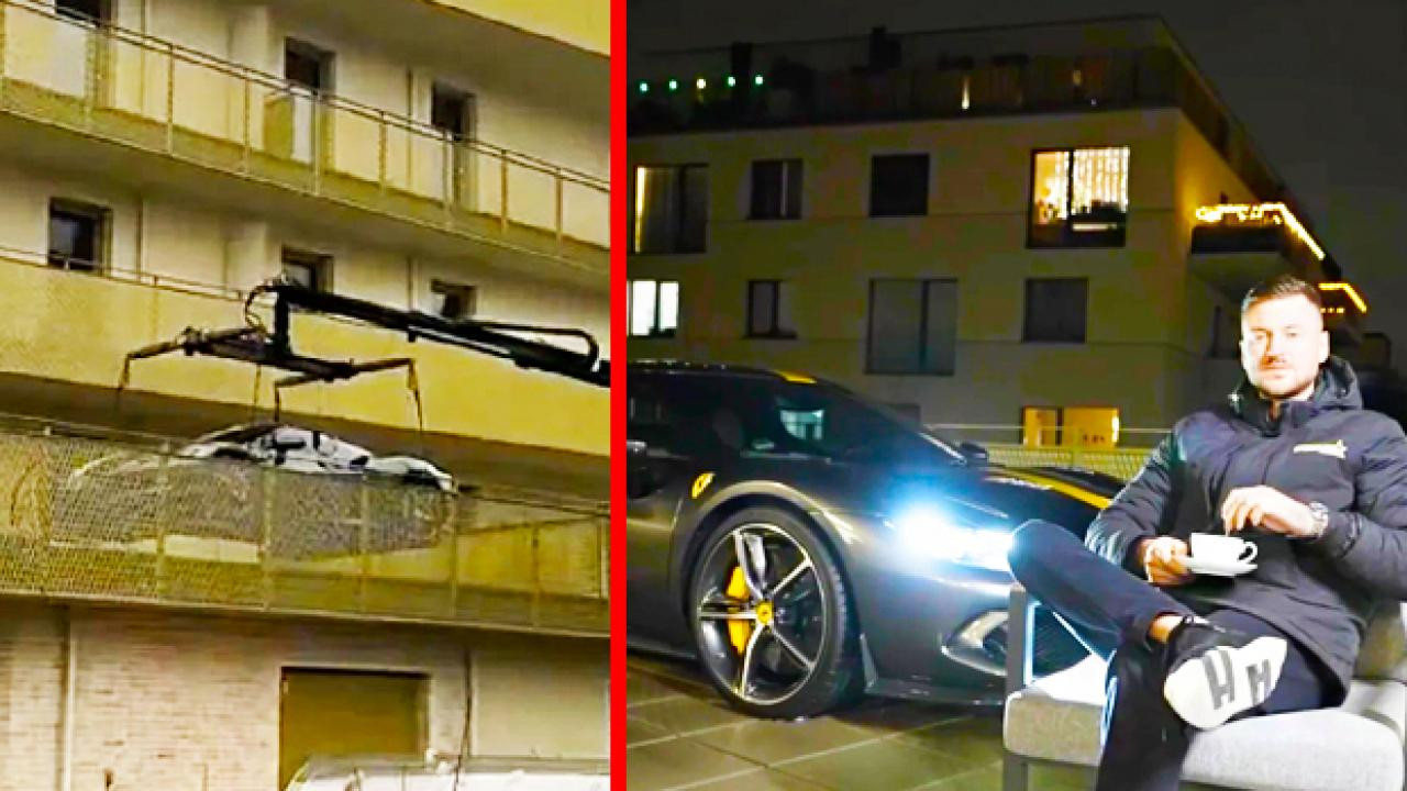 Ferrari'sini öyle bir yere park etti ki... Dünya onu konuşuyor