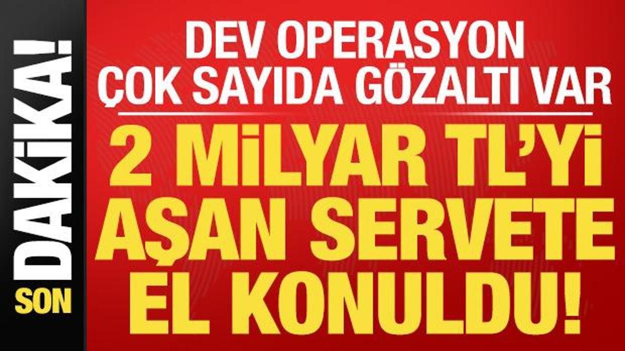Son dakika haberi: Showbahis çetesi çökertildi: 2 milyar TL'yi aşan servete el konuldu!